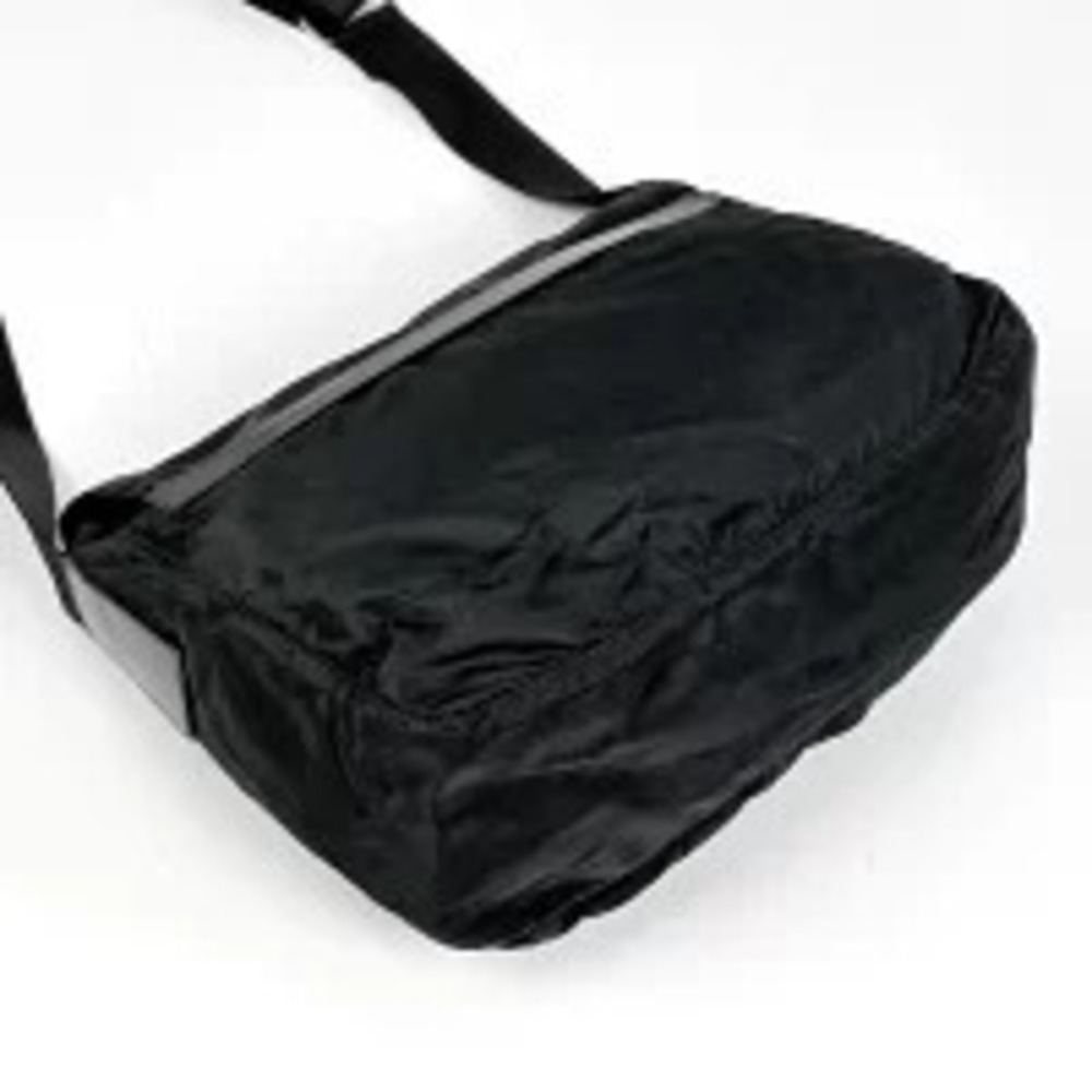 Prada Messenger Shoulder Nero Plate Black Bag Black